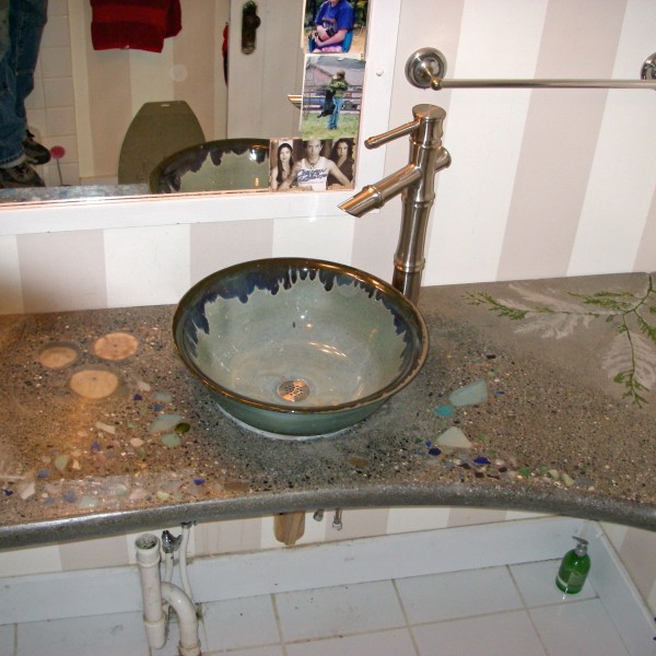 wash basin and countertop