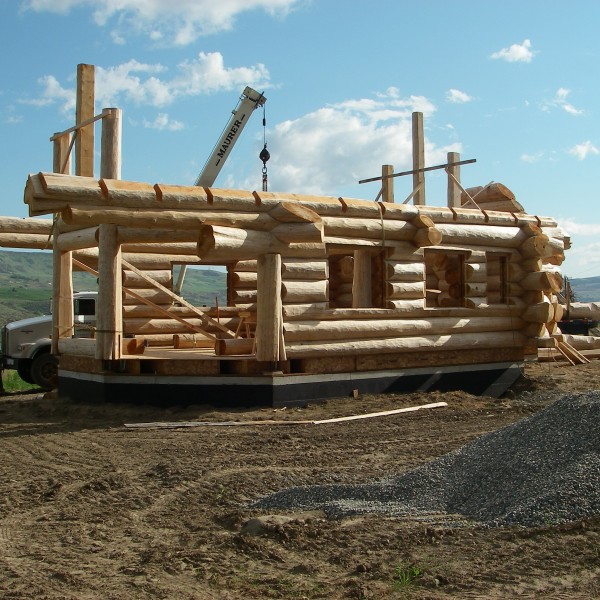 new log home construction