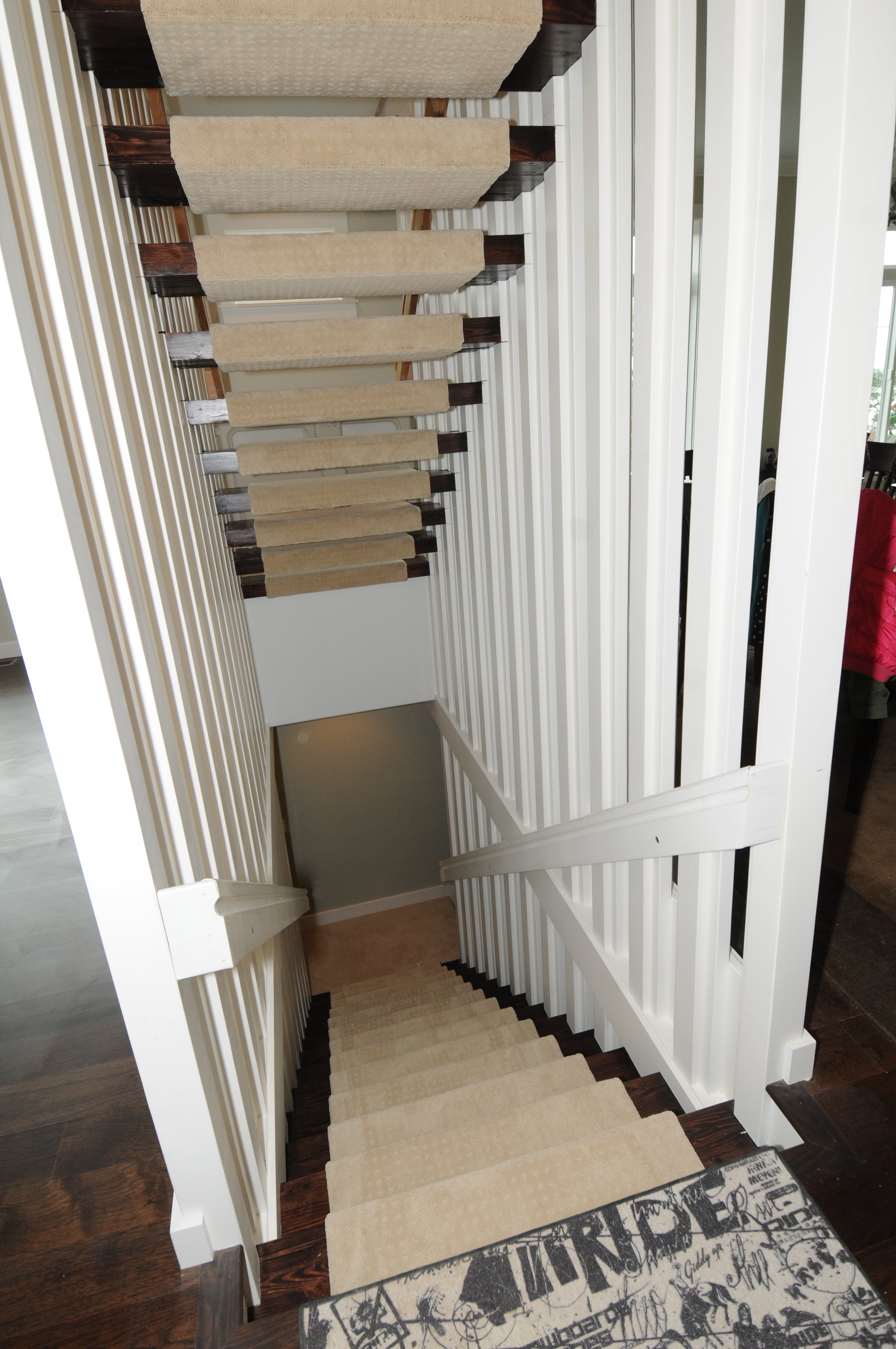 custom stairwell built for the Mavis residence