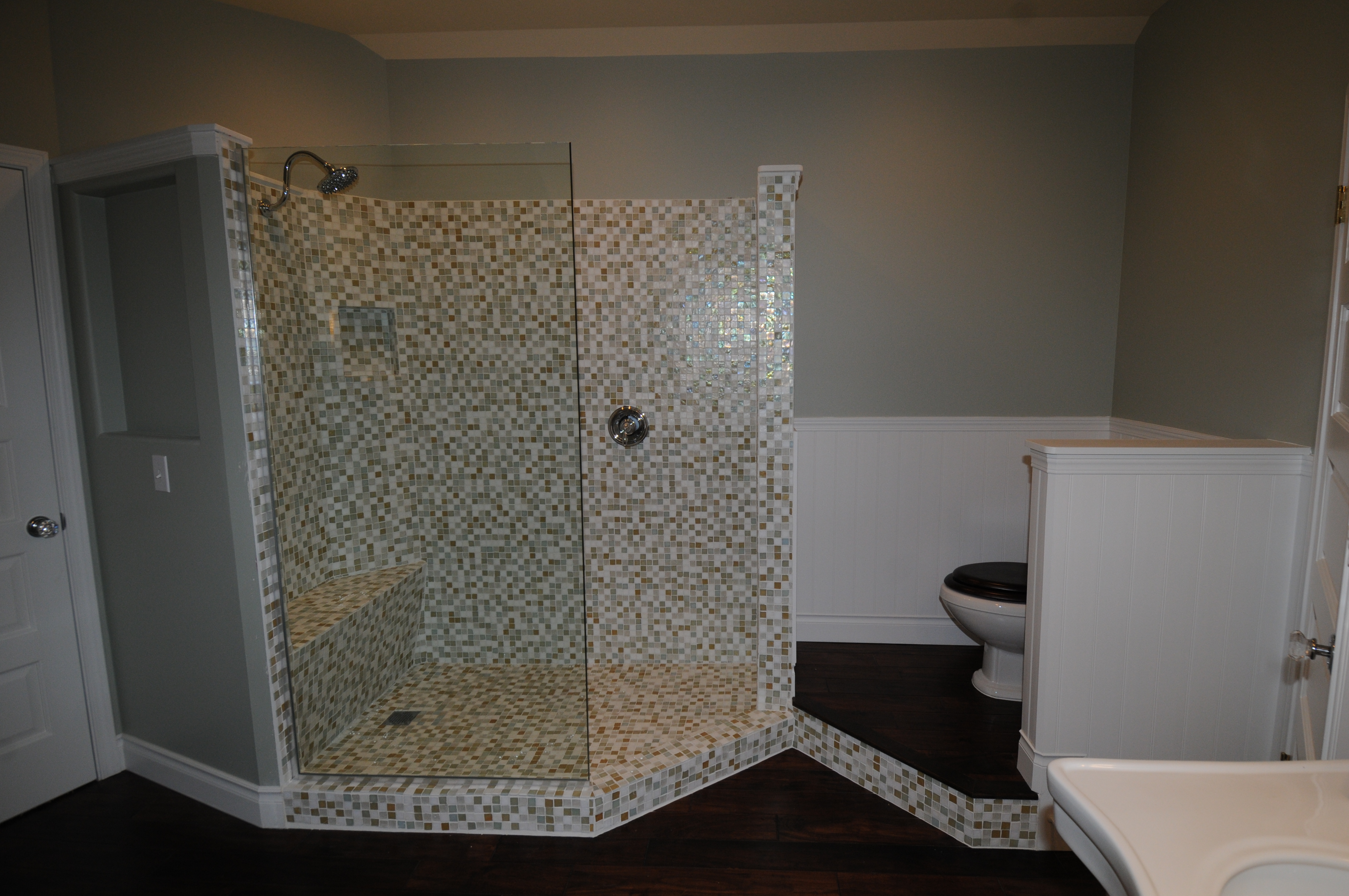 Shower Area of the Kennedy House Bath After Renovation